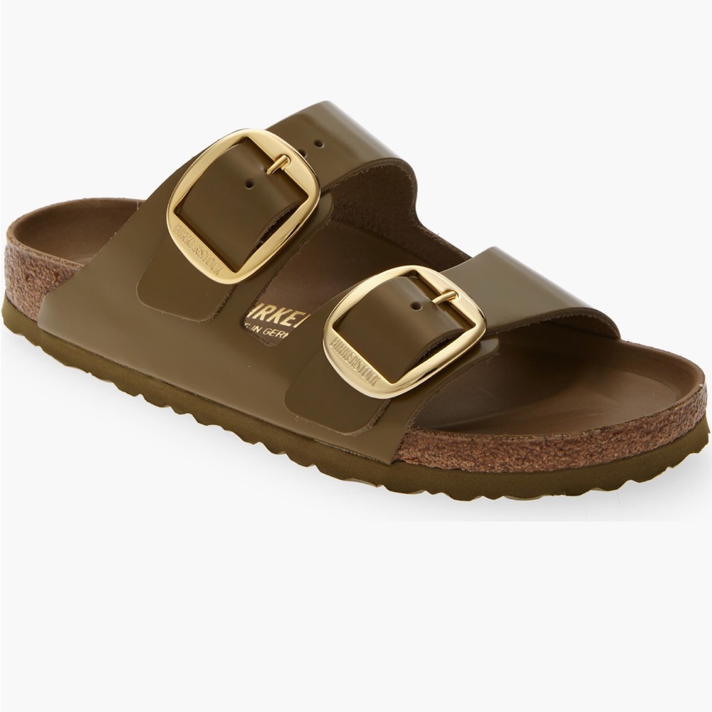 Birkenstock Green Double Buckle Sandals